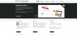 Portfolio CSS Template with dark Slider