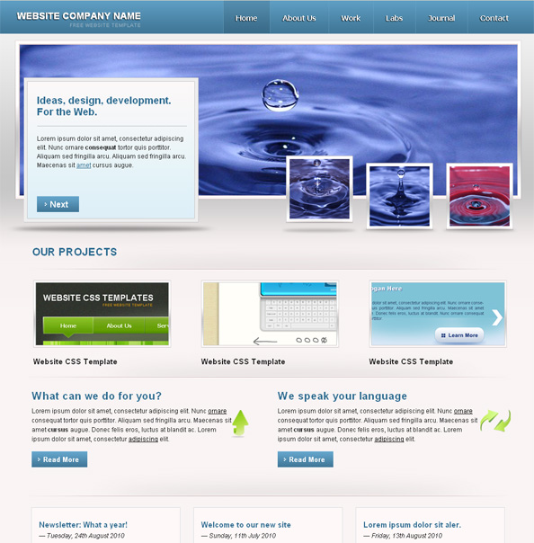 Free Html/Css Website Template