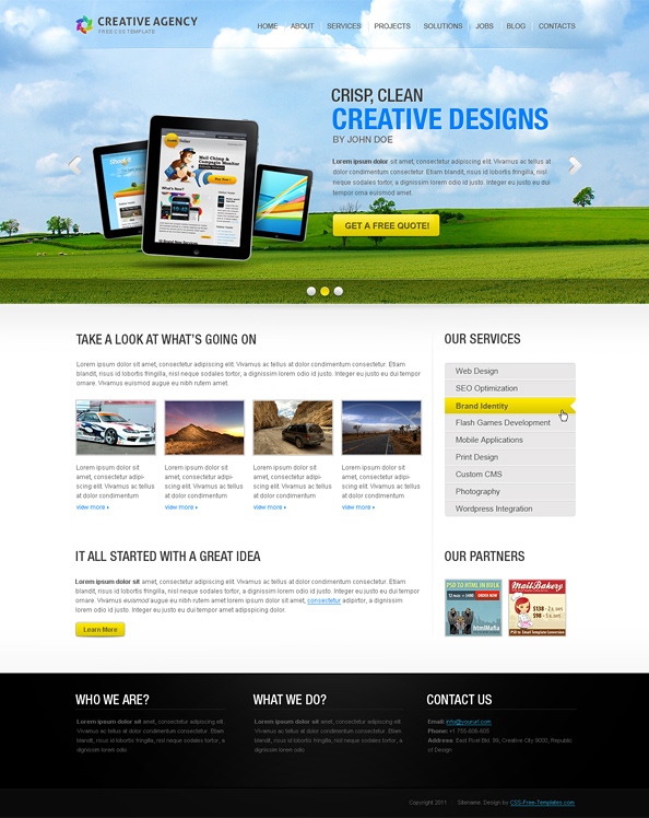 Professional Website Templates Free Download Html With Css Jquery