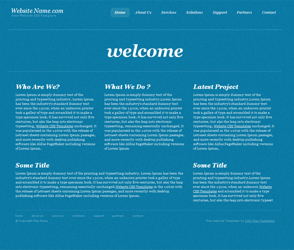 Simple Clean Web Template Free