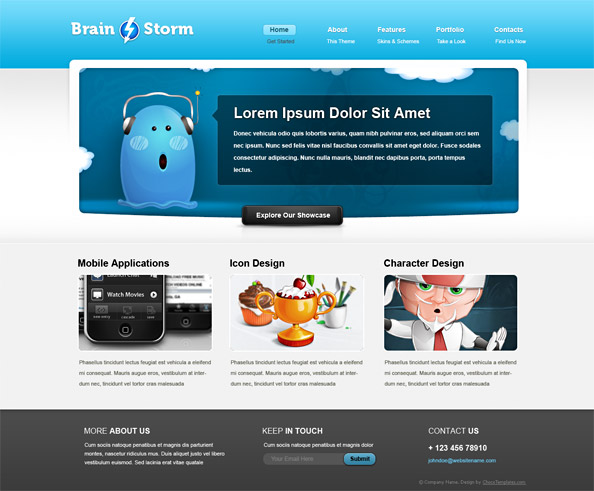 Website CSS Template for Portfolio Preview Website CSS Template for Portfolio Preview
